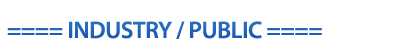 For INDUSTRY / PUBLIC