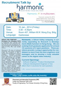 Harmonic Recruitment Talk 10 Jan 2014